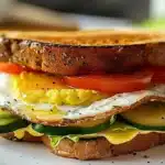 Delicious veggie egg sandwich recipe for a healthy breakfast