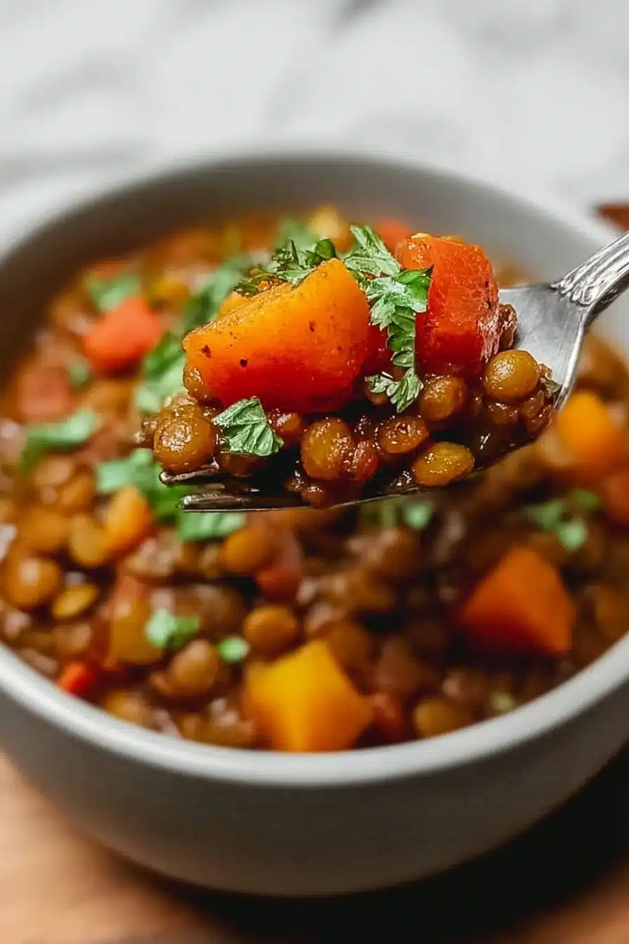 Easy Veggie Packed Lentil Stew That Warms Your Soul