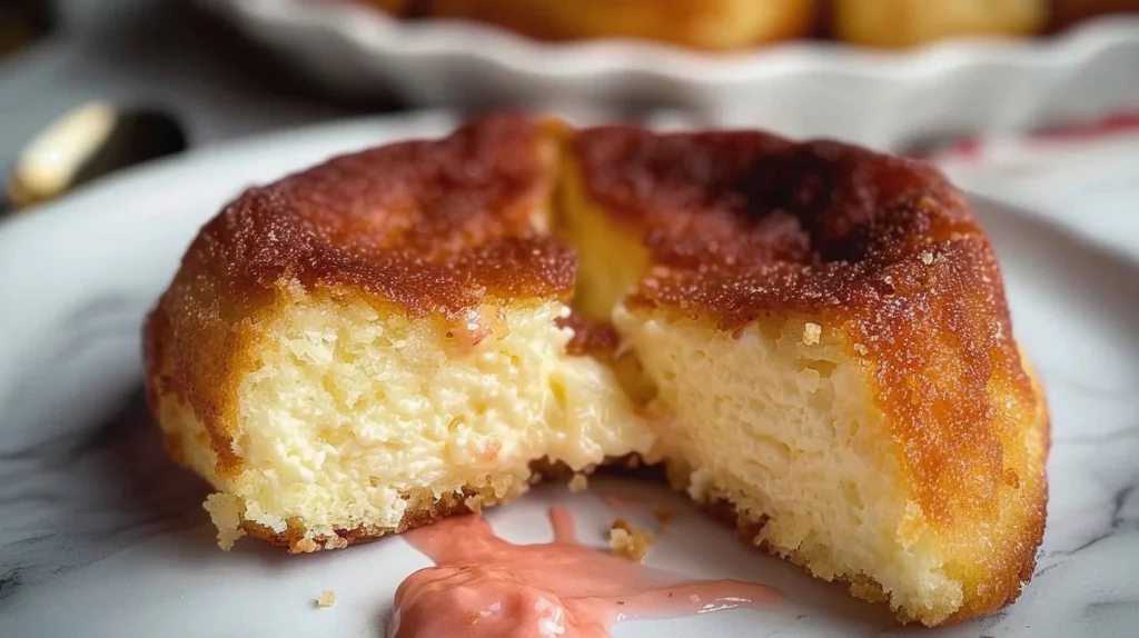Delicious fried cheesecake with a crispy exterior and creamy filling