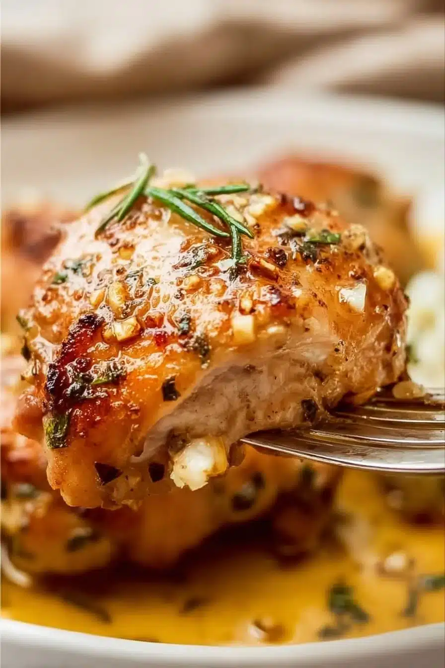 Garlic Butter Baked Chicken Thighs
