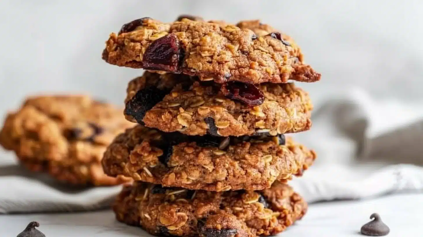 Healthy grab and go breakfast cookies for a quick meal