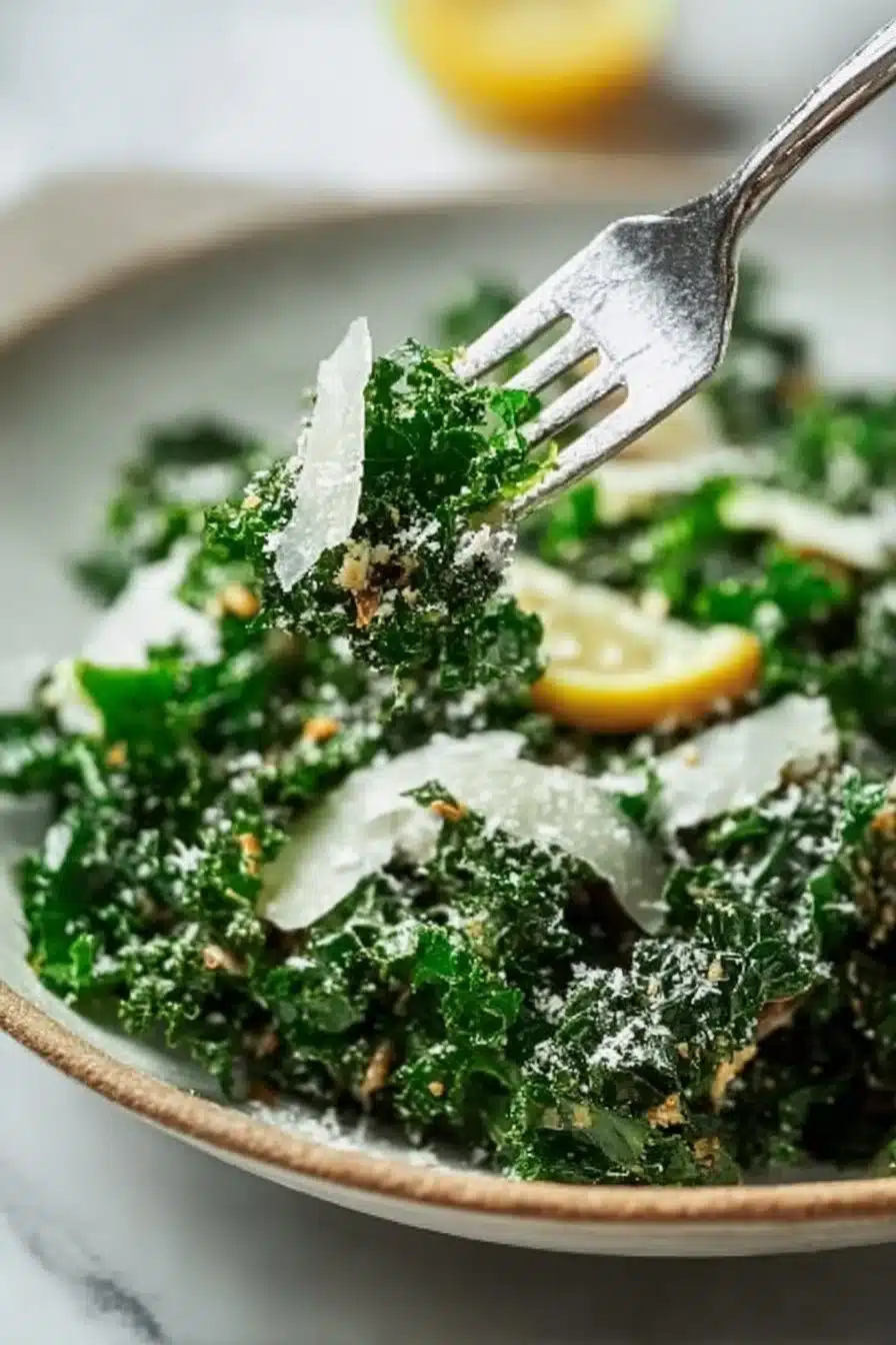 Kale Salad with Lemon and Parmesan