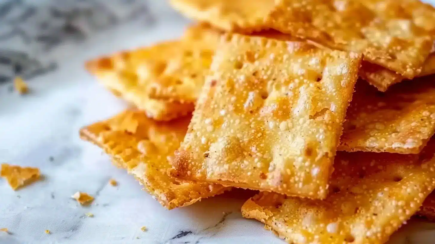 Keto Cheez-It Crackers - low-carb, crunchy cheese snacks