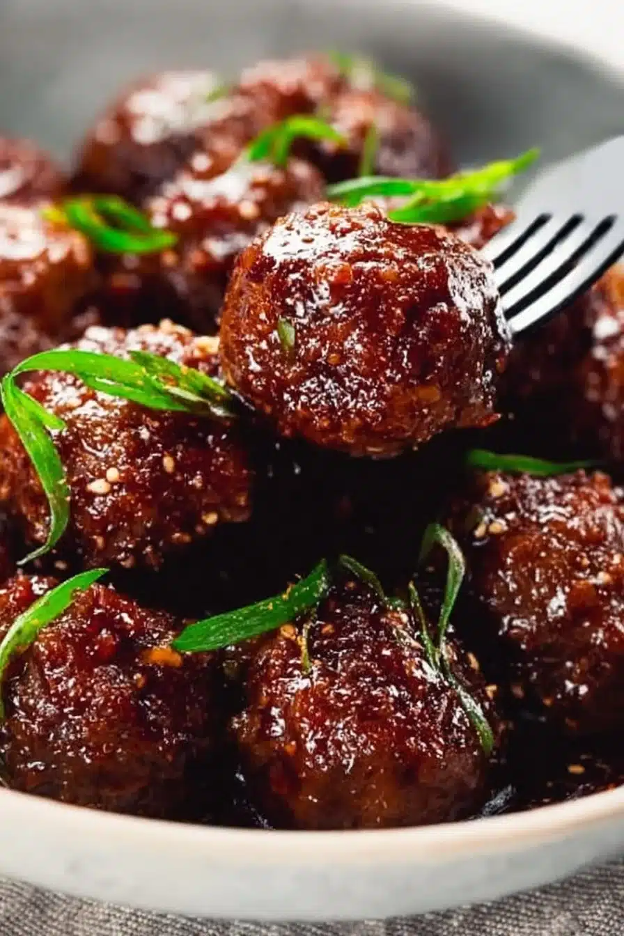 Mongolian Beef Meatballs