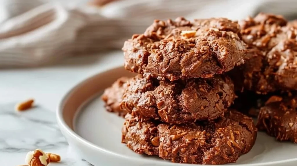 No-bake keto cookies made with healthy ingredients and low carbs