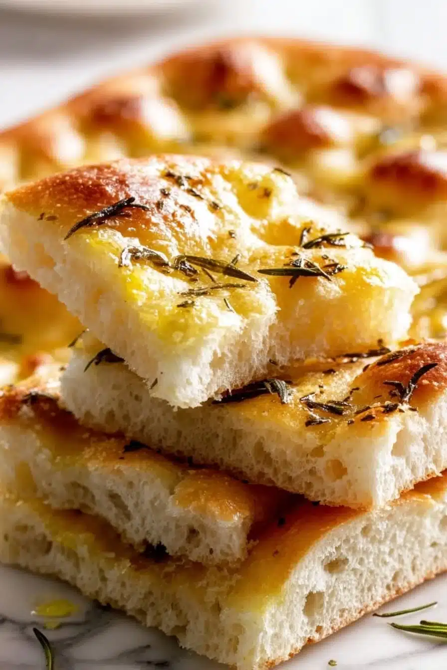 Quick Garlic Focaccia in a Sheet Pan