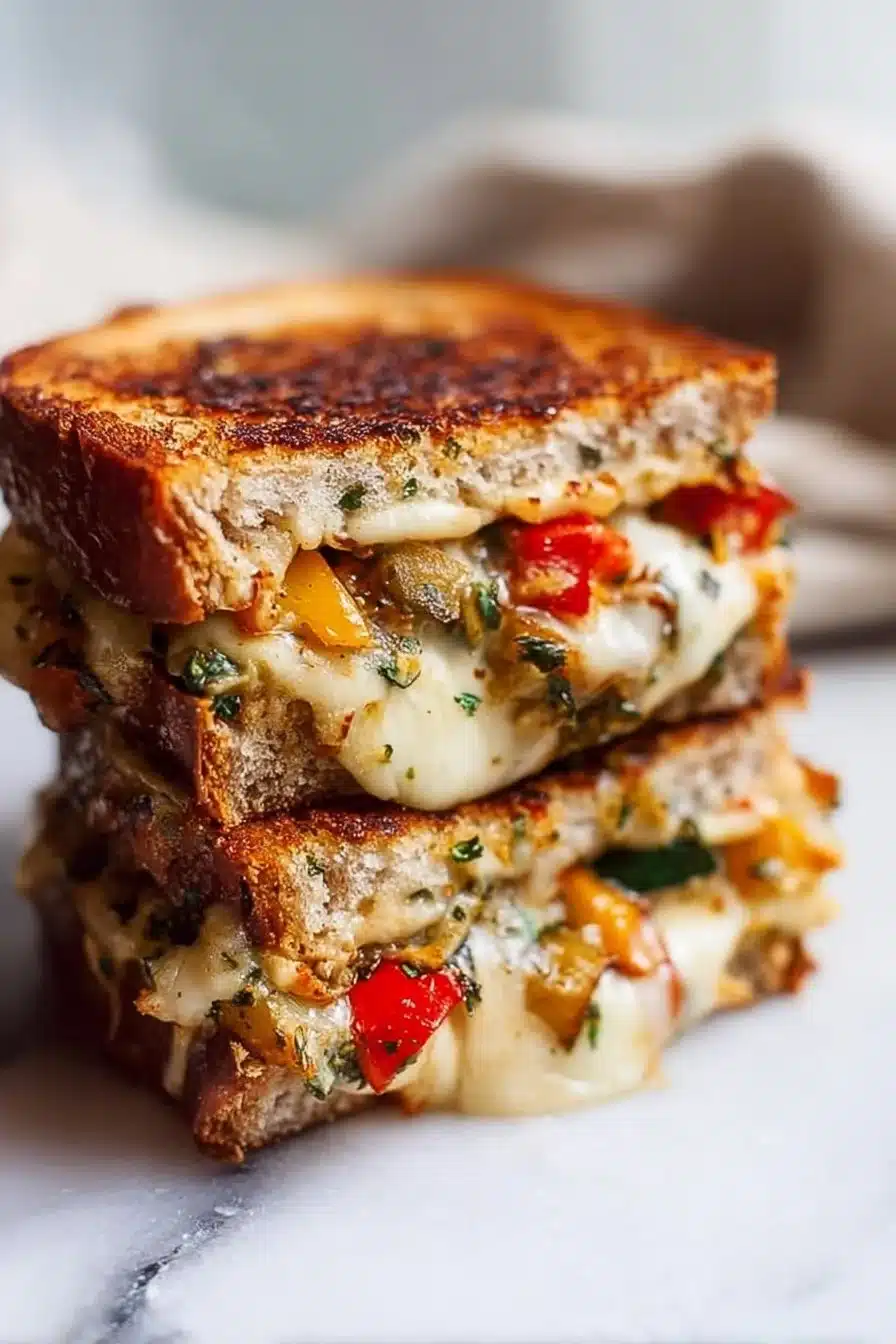 Roasted Vegetable Grilled Cheese