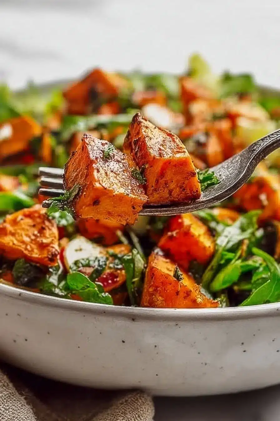 The Best Juicy Roasted Sweet Potato Salad Bowl You’ll Crave