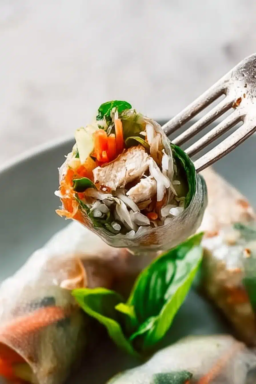 Vietnamese Chicken Spring Rolls